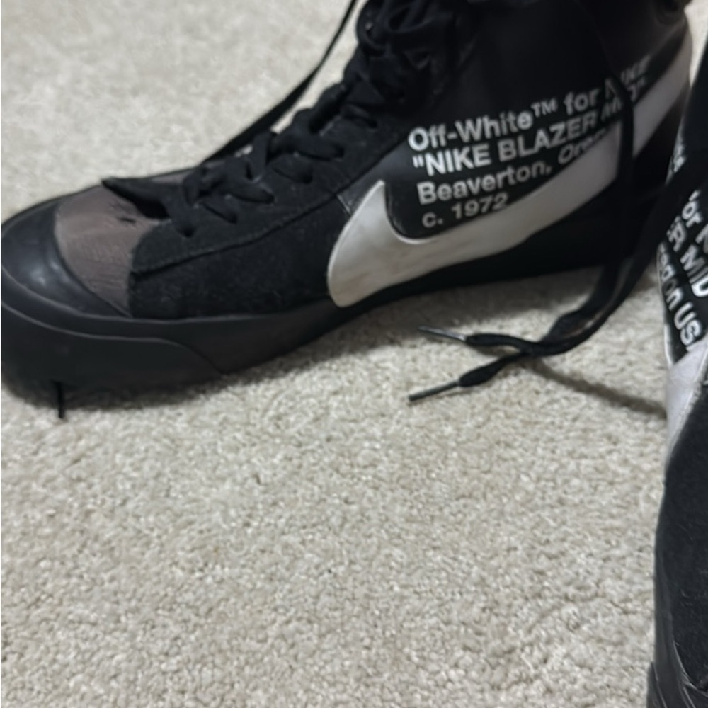 Nike Blazer Mid Black and White Sneakers